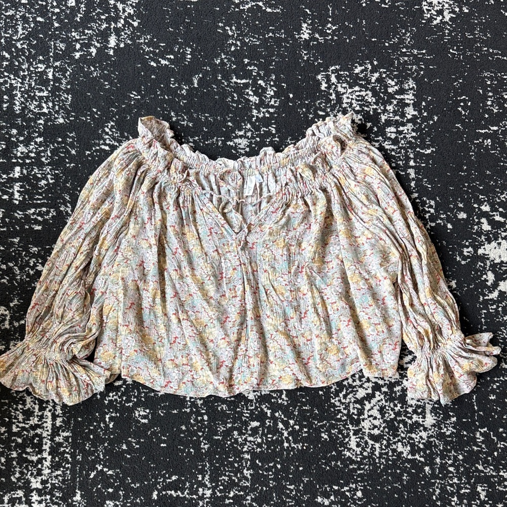 Elan Floral Off-Shoulder Blouse